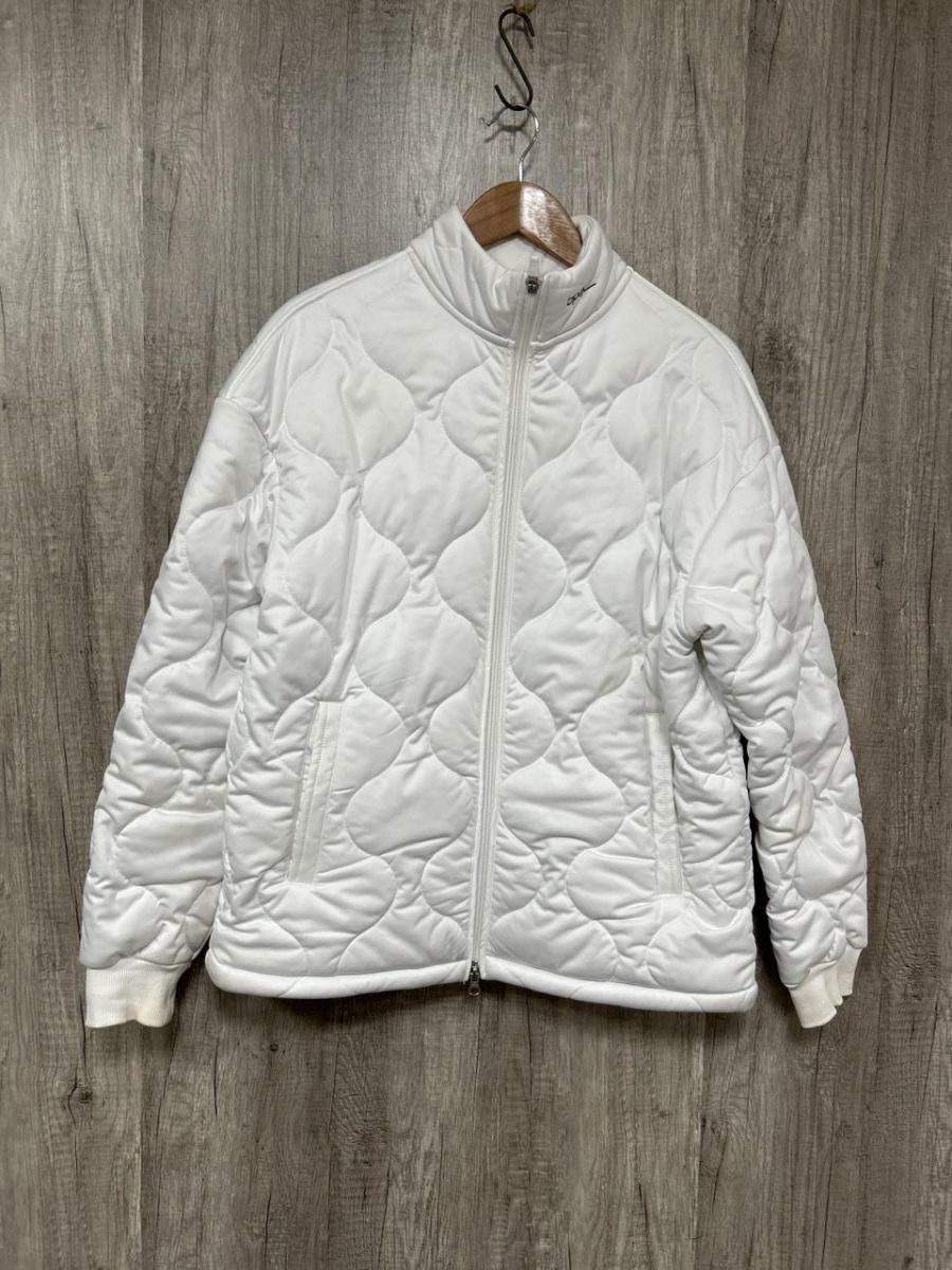 bph NANO universe GOLF キルティング アウター ダブルジップ ダウン ジャケット sizeM 白 メンズ