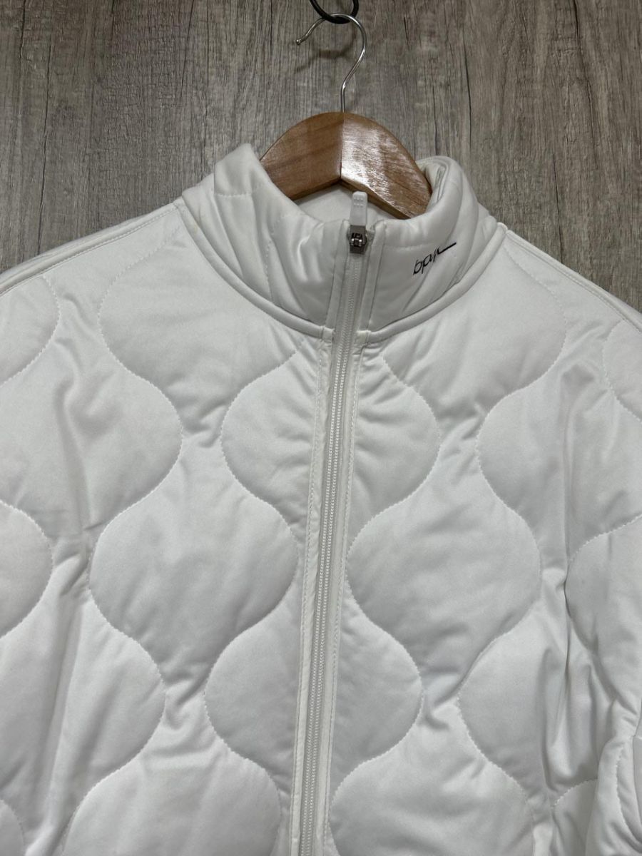 bph NANO universe GOLF キルティング アウター ダブルジップ ダウン ジャケット sizeM 白 メンズ