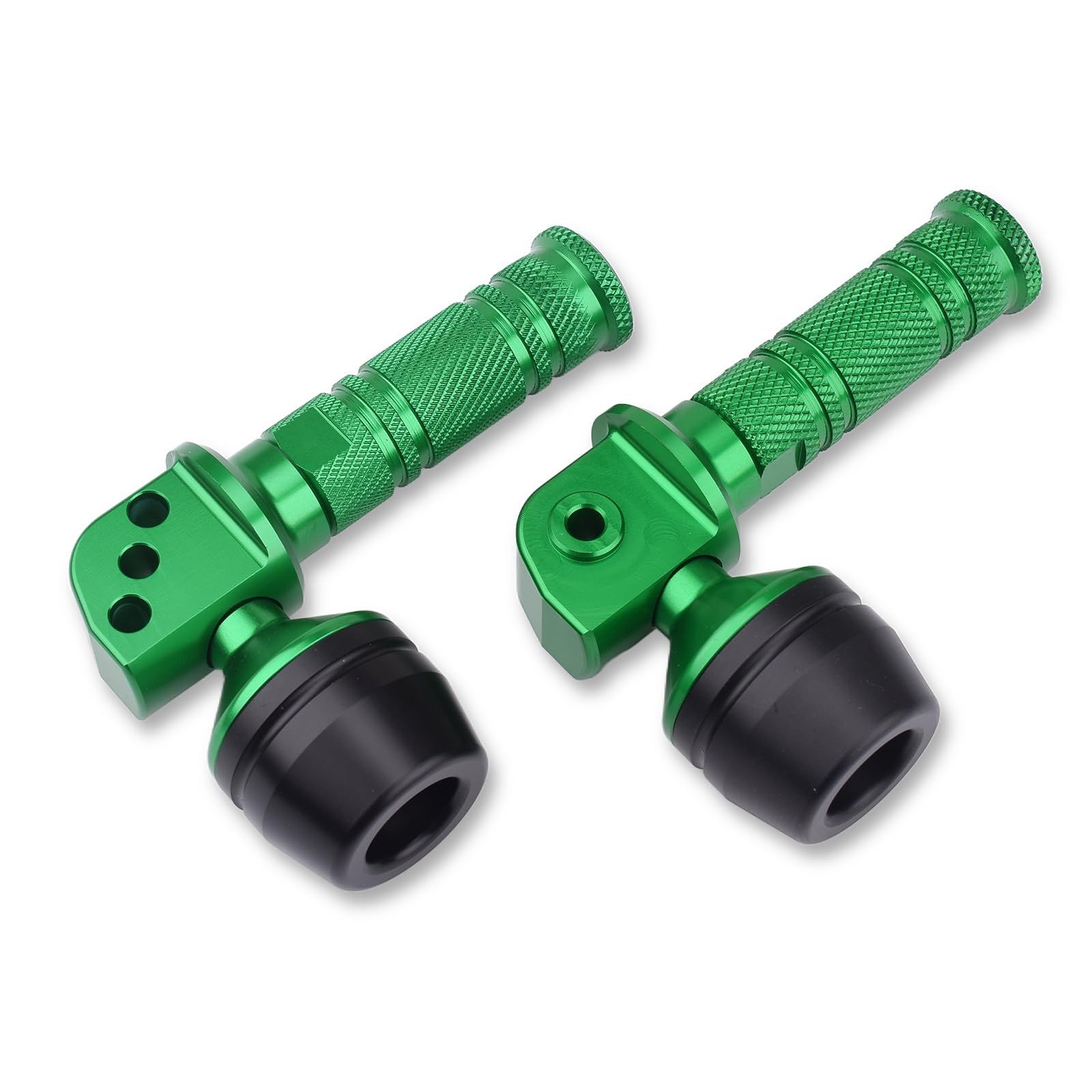 商品 LEDISHUNタンデムステップ スライダー カワサキ ZX-25R SE ZX-4R SE ZX-4RR ニンジャ250 ニンジャ400 Z250 Z400 に適用 アルミ 左右セット グリーン BRIGHTFACE_UK