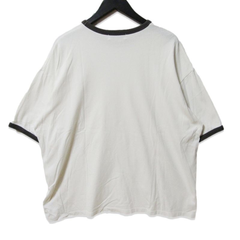 Graphpaper グラフペーパー 半袖Tシャツ GM231-70255B リンガーTシャツ Ringer T-shirt ホワイト 白 2 27111682
