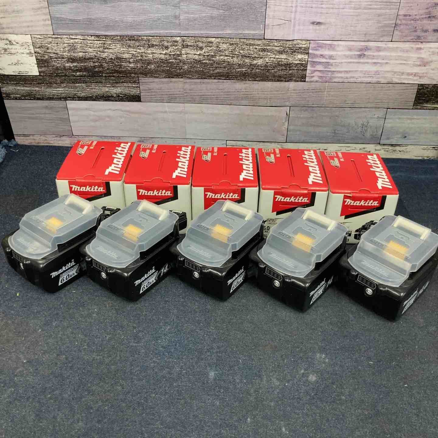 マキタ makita リチウムイオンバッテリー 14.4V 6.0Ah BL1460B 5個セット 化粧箱あり 八潮店