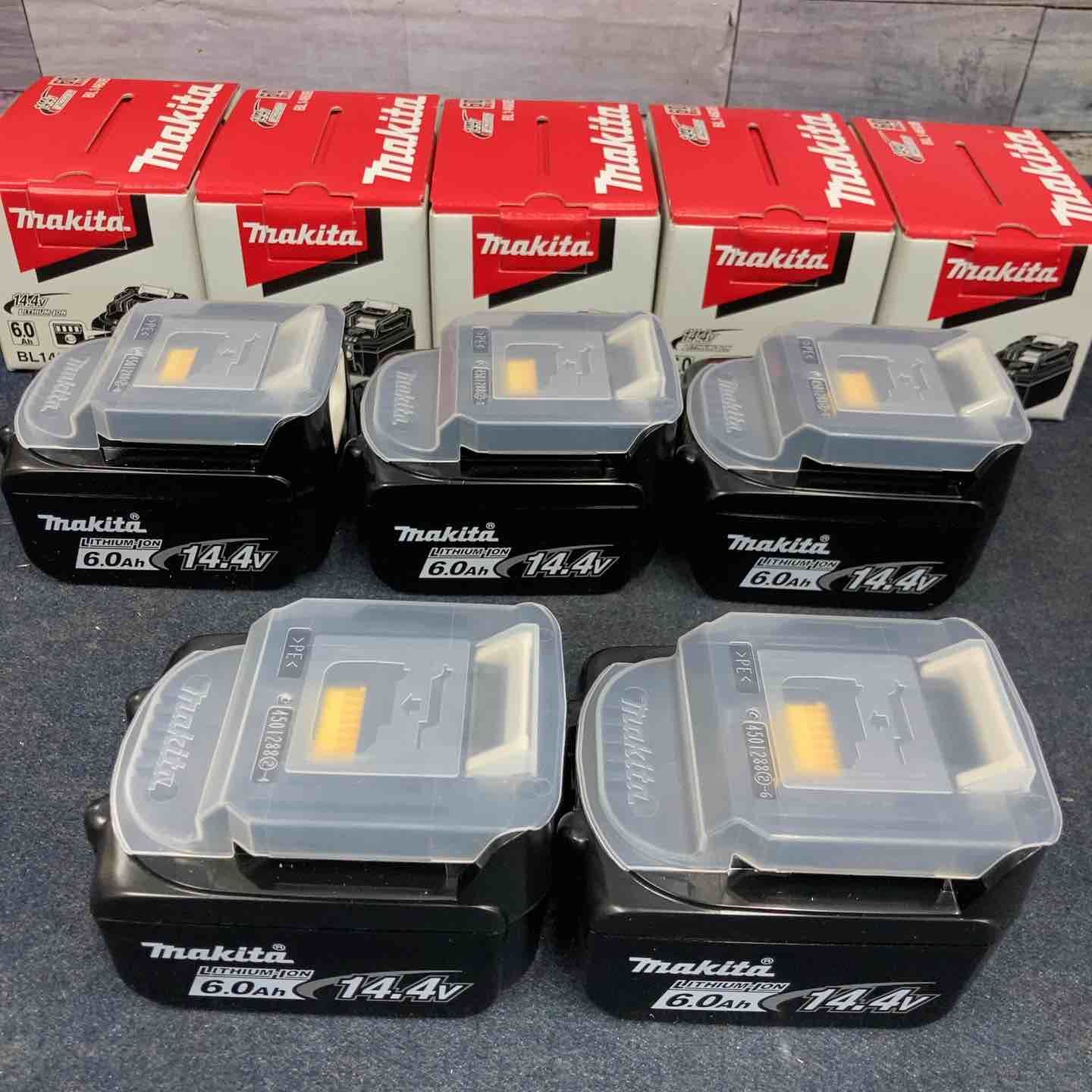 マキタ makita リチウムイオンバッテリー 14.4V 6.0Ah BL1460B 5個セット 化粧箱あり 八潮店