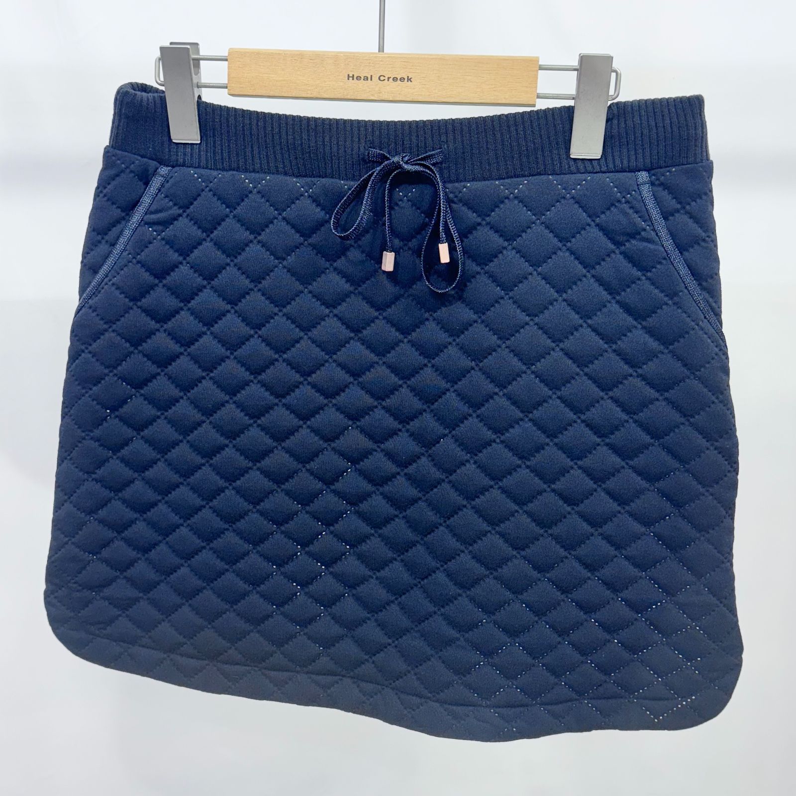 HEAL CREEK ヒールクリーク レディース キルトスカート ネイビー サイズ42
