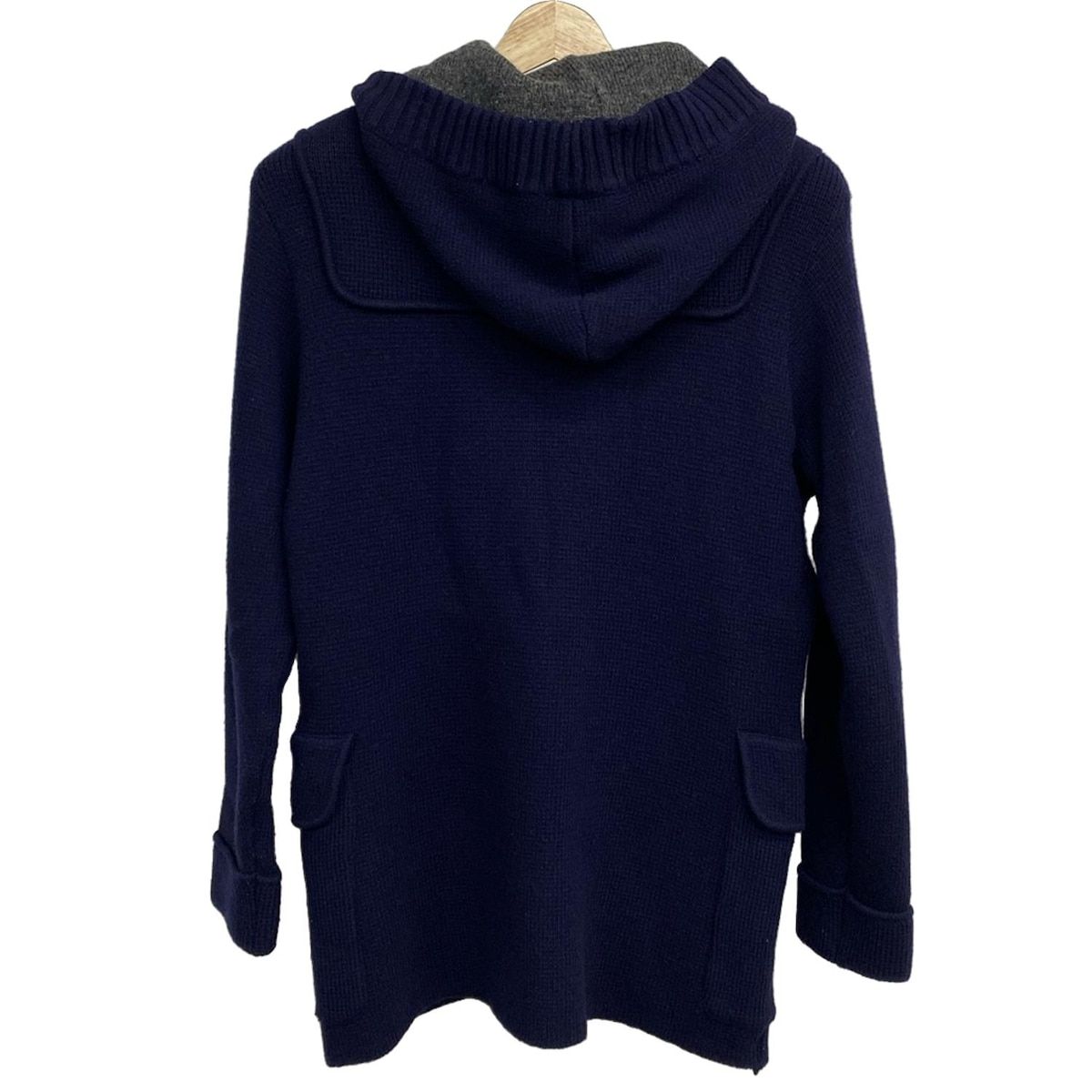 PaulStuart ポールスチュアート ダッフルコート サイズM メンズ - ダークネイビー×ダークブラウン 長袖 ニット 冬 秋