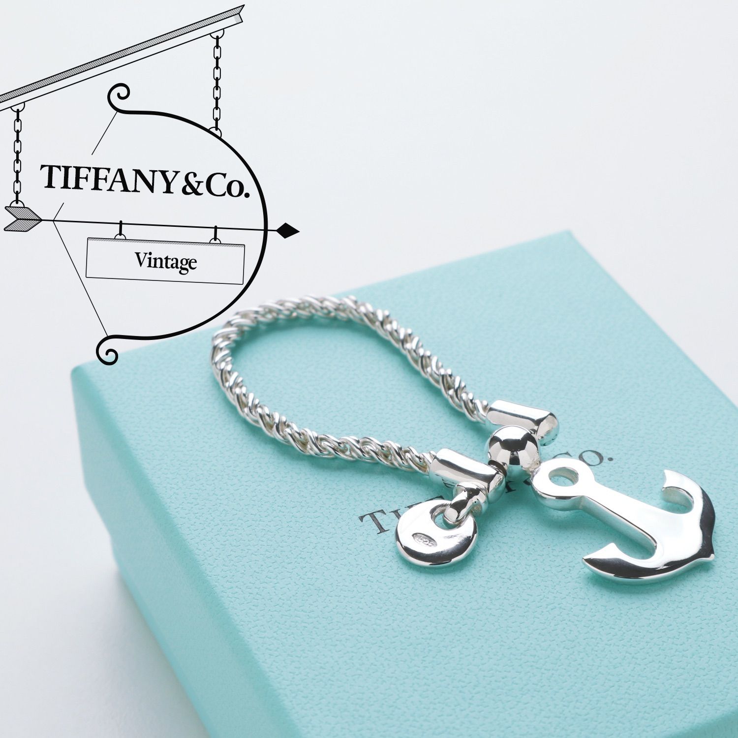 ティファニー ヴィンテージ アンカー 925 キーリング - c.1990s