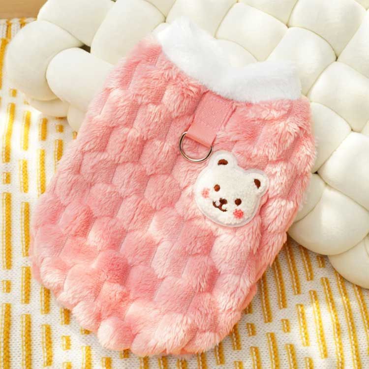 犬の服 暖かい ベスト ふわふわ もこもこ ボア あったか 防寒 犬服