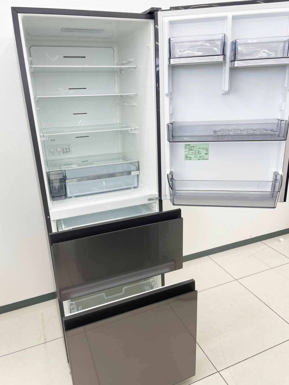 関東地域 販売 TOSHIBA 冷蔵庫 GR-T 36 SV ZH 製 356 L H 11