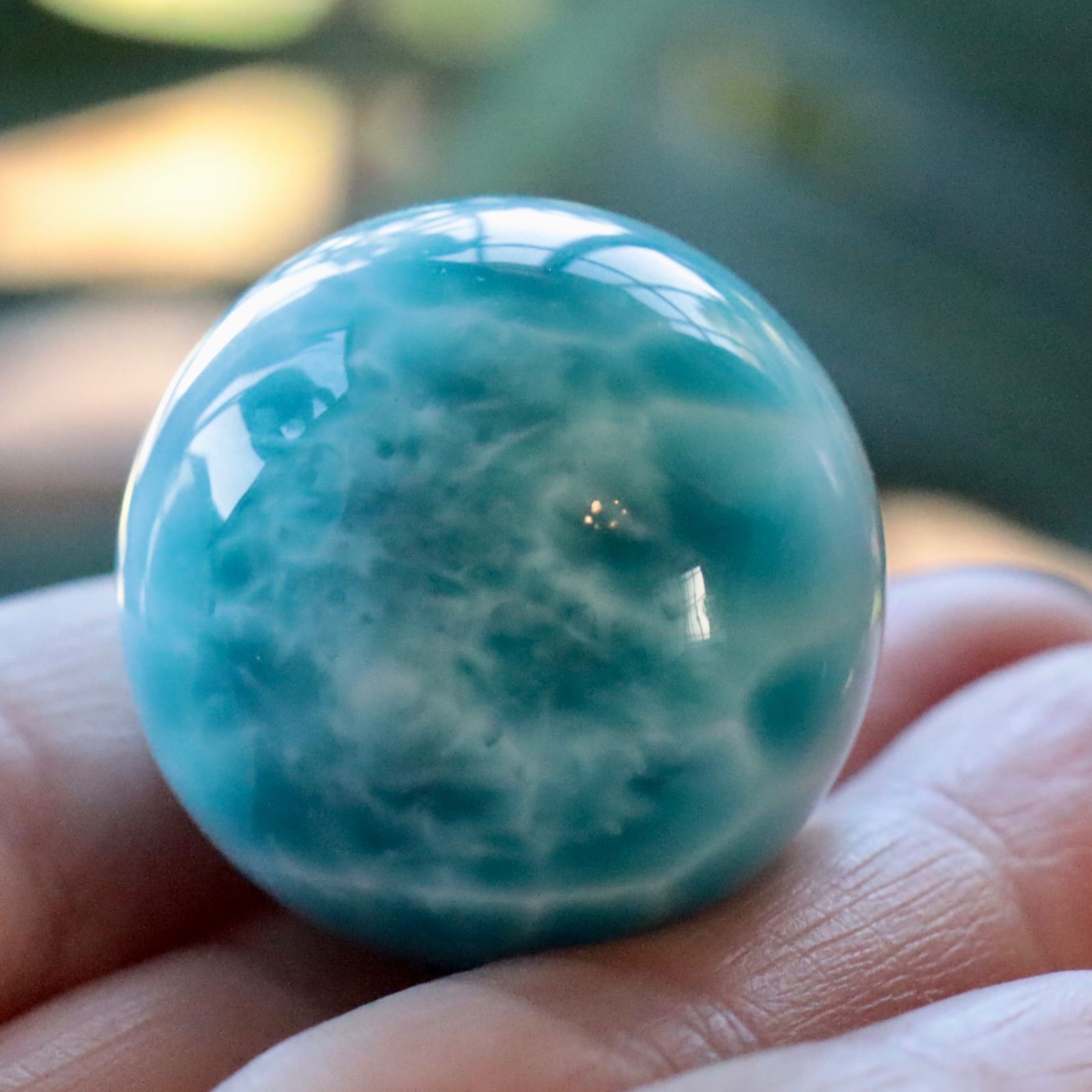 ロイヤルクラス ラリマー丸玉 28ミリ 鑑別書付き NEXPOTALLINN_EU