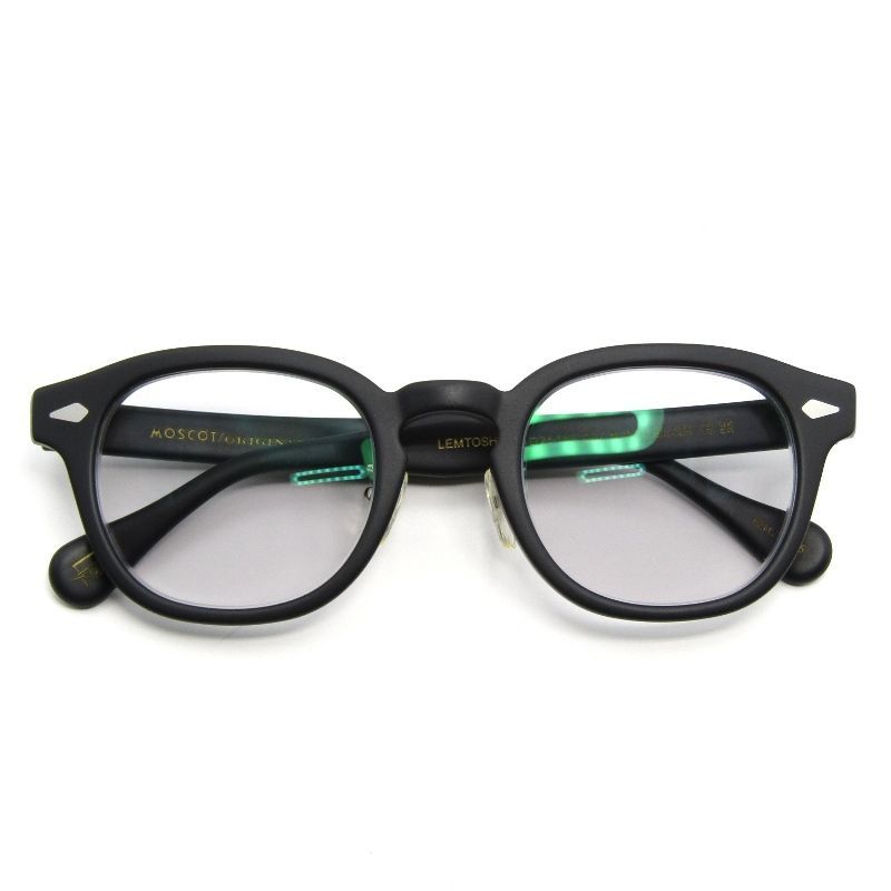 MOSCOT モスコット メガネフレーム LEMTOSH MP 49 度入り 中国製 レムトッシュ ボスリントン MATTE BLACK