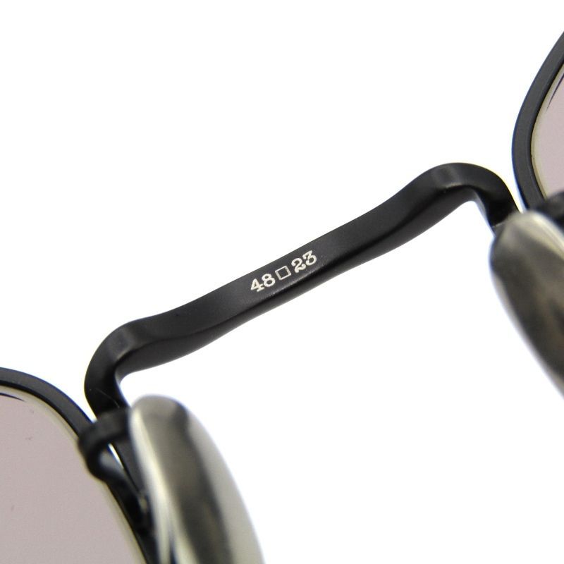 アイヴァン7285 サングラス MODEL.1017 SUN バレルシェイプ メタルカシメ丁番 805 マットブラック サングラス 小物 メンズ