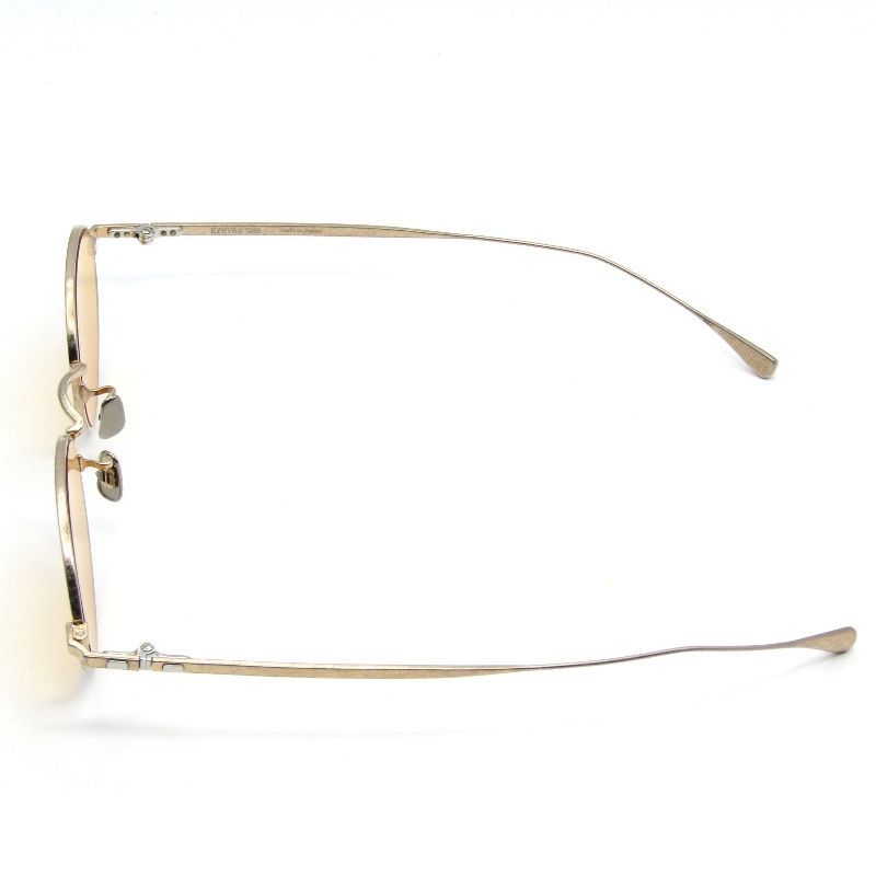 アイヴァン7285 サングラス MODEL.197 SUN オーバル メタル ダメージ加工 819 ヴィンテージシルバー