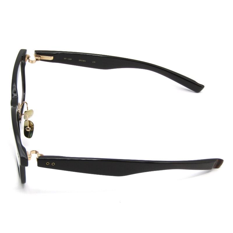 999.9 フォーナインズ メガネフレーム NP-13 BF ドイツ バッファローホーン 水牛角 ウェリントン BROWN