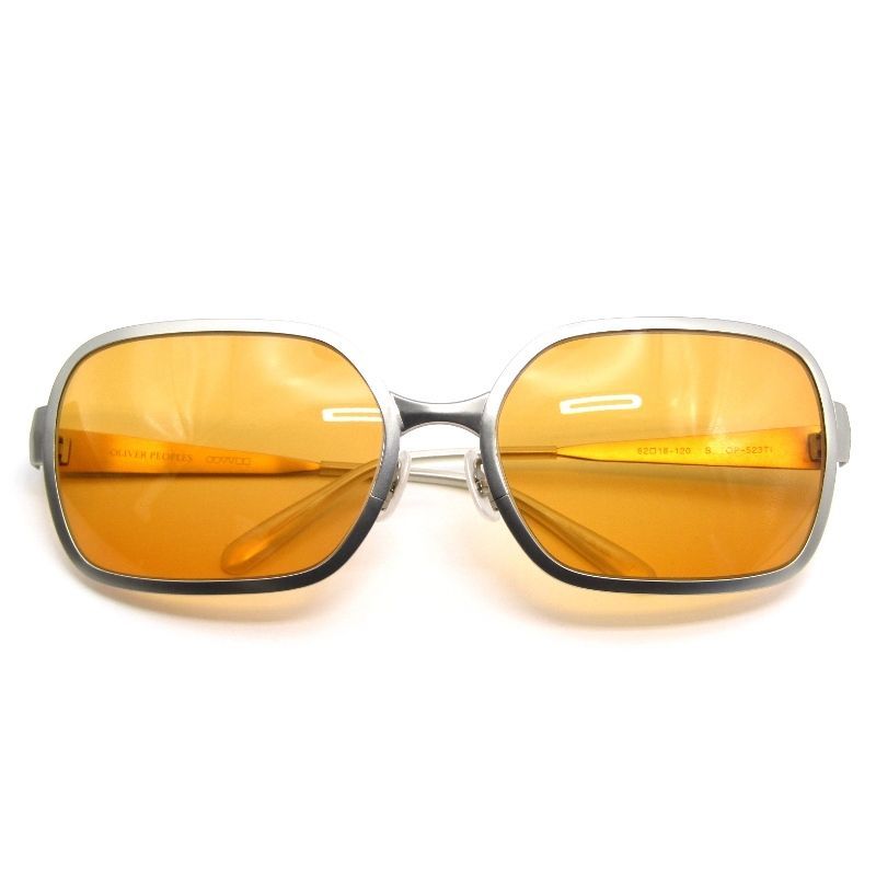 OLIVER PEOPLES オリバーピープルズ サングラス OP-523Ti オプテックジャパン期 9I 2009.9 スクエア S シルバー 65008992