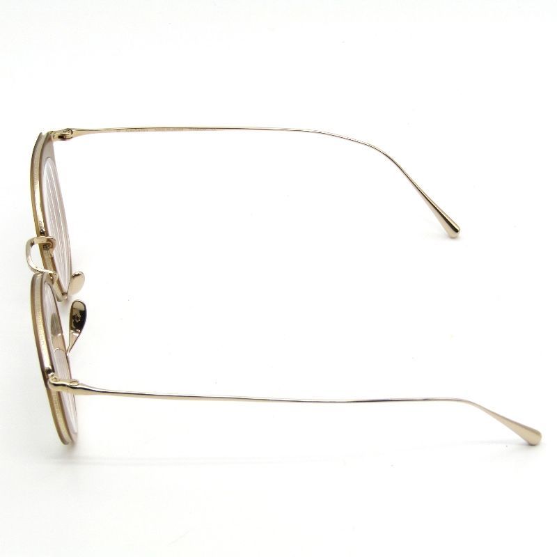 Kame ManNen カメマンネン メガネフレーム KMN-1111 度入り MCB LG マットクリアブラウン ライトゴールド