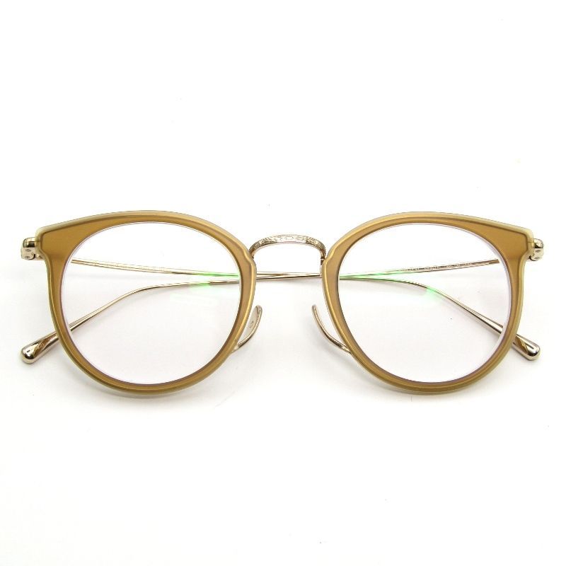 Kame ManNen カメマンネン メガネフレーム KMN-1111 度入り MCB LG マットクリアブラウン ライトゴールド 65008994