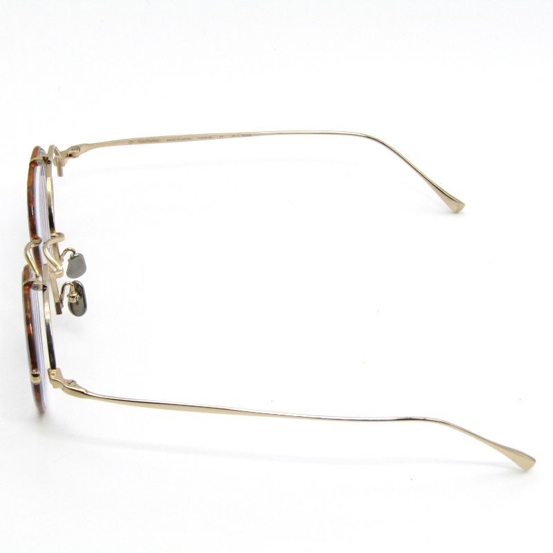 Kame ManNen カメマンネン メガネフレーム KMN-551 度入り ヘキサゴン 六角形 七宝リム GD HAV ゴールド ハバナ