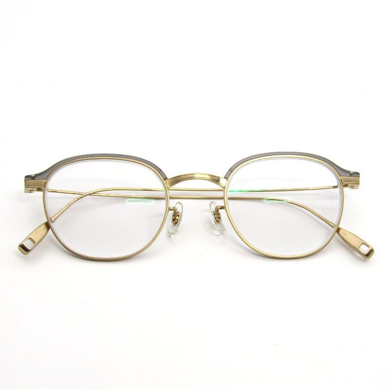 EYEVAN アイヴァン メガネフレーム Blanks 度入り ブランクス ブロウ SMKM スモークマット ゴールドマット 65009007