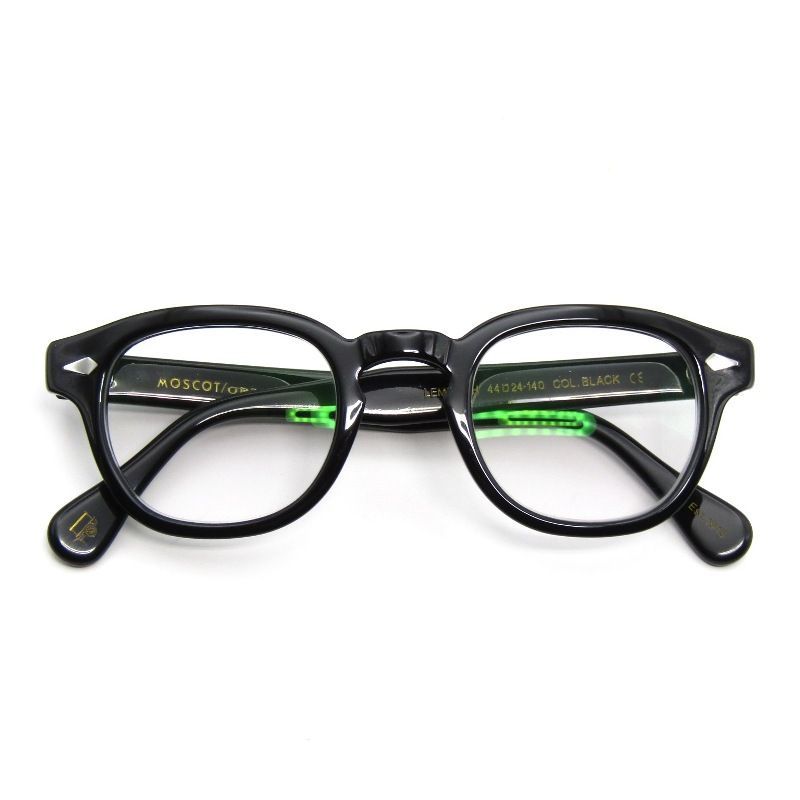MOSCOT モスコット メガネフレーム LEMTOSH 44 度入り 中国製 レムトッシュ ボスリントン ボストン ウェリントン BK 65009011