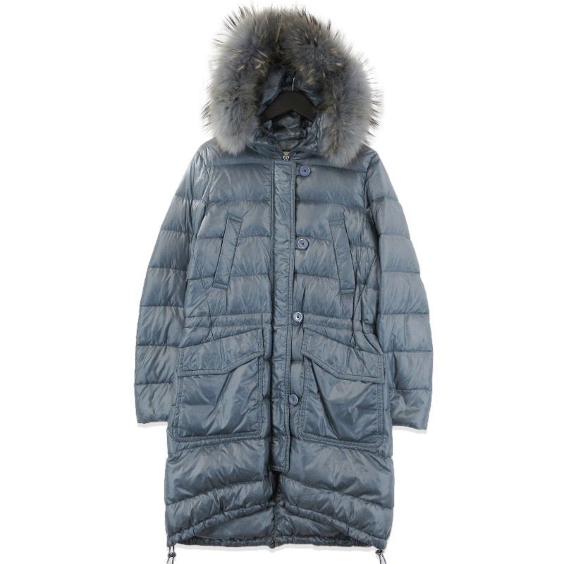 Herno ヘルノ ダウンコート 21305DP フード ファー レディース グリーン 46 71014022
