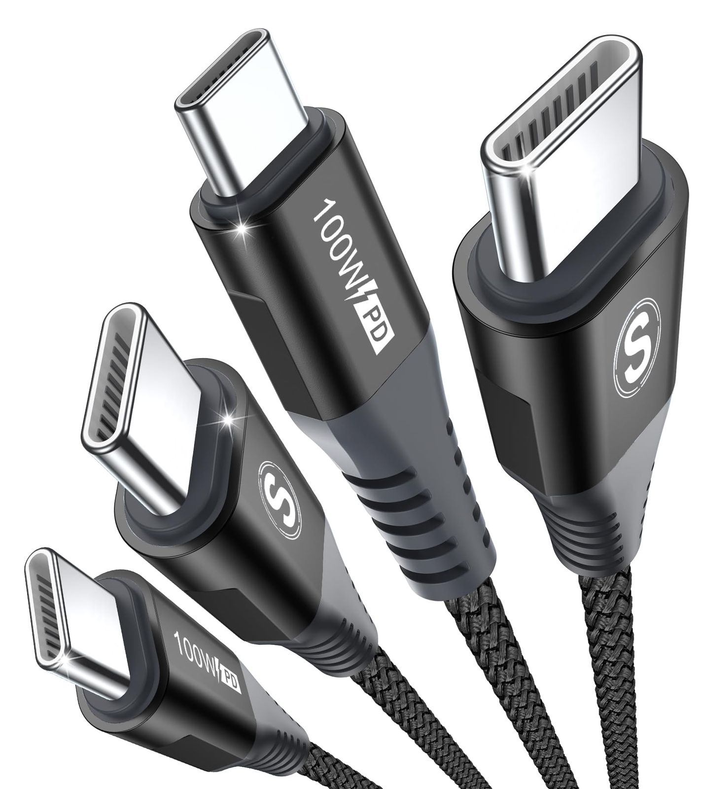 C : USB usb type-c 2M&frasl;2本セット 新品 USB Cケーブル100W【3m/2本セットPD急速充電5A】Sweguard タイプc ケーブル iPhone 17 16 15充電けーぶるアイフォン15 16いphone16 15 pro MaxMacbook/iPad Pro/Air/M