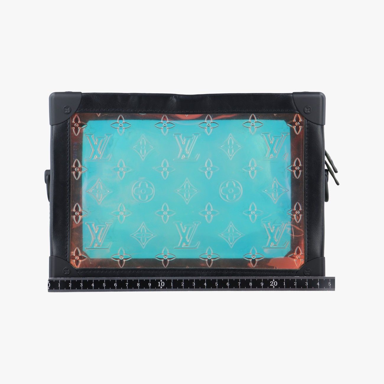 ルイヴィトンLouis Vuittonソフトトランク ホログラム×ブラック モノグラム プリズム×カーフレザー M55932 DU4179 ICチップ