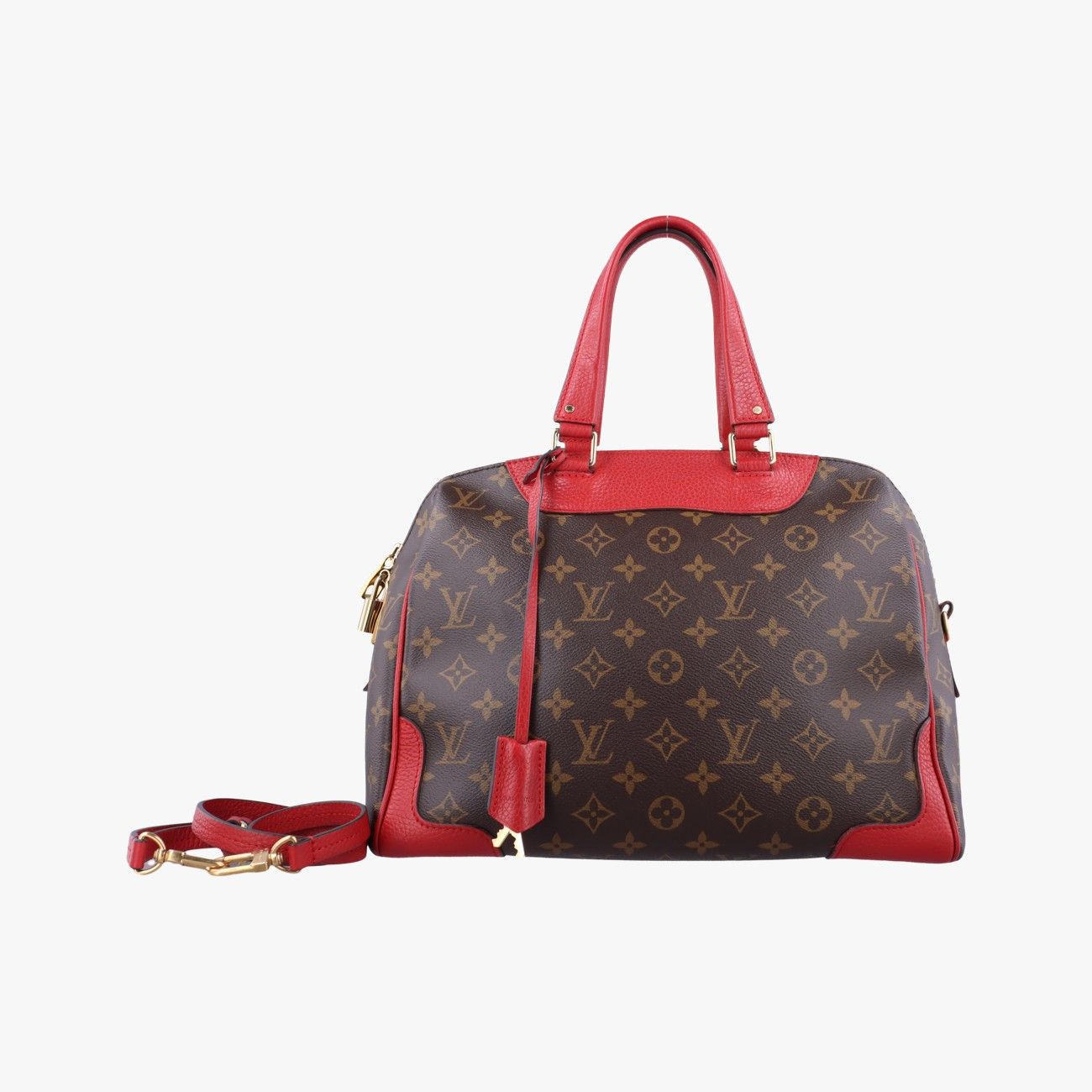 ルイヴィトンLouis VuittonレティーロPM モノグラム ブラウン系×スリーズ モノグラムキャンバス×カーフレザー M40546 DR4175