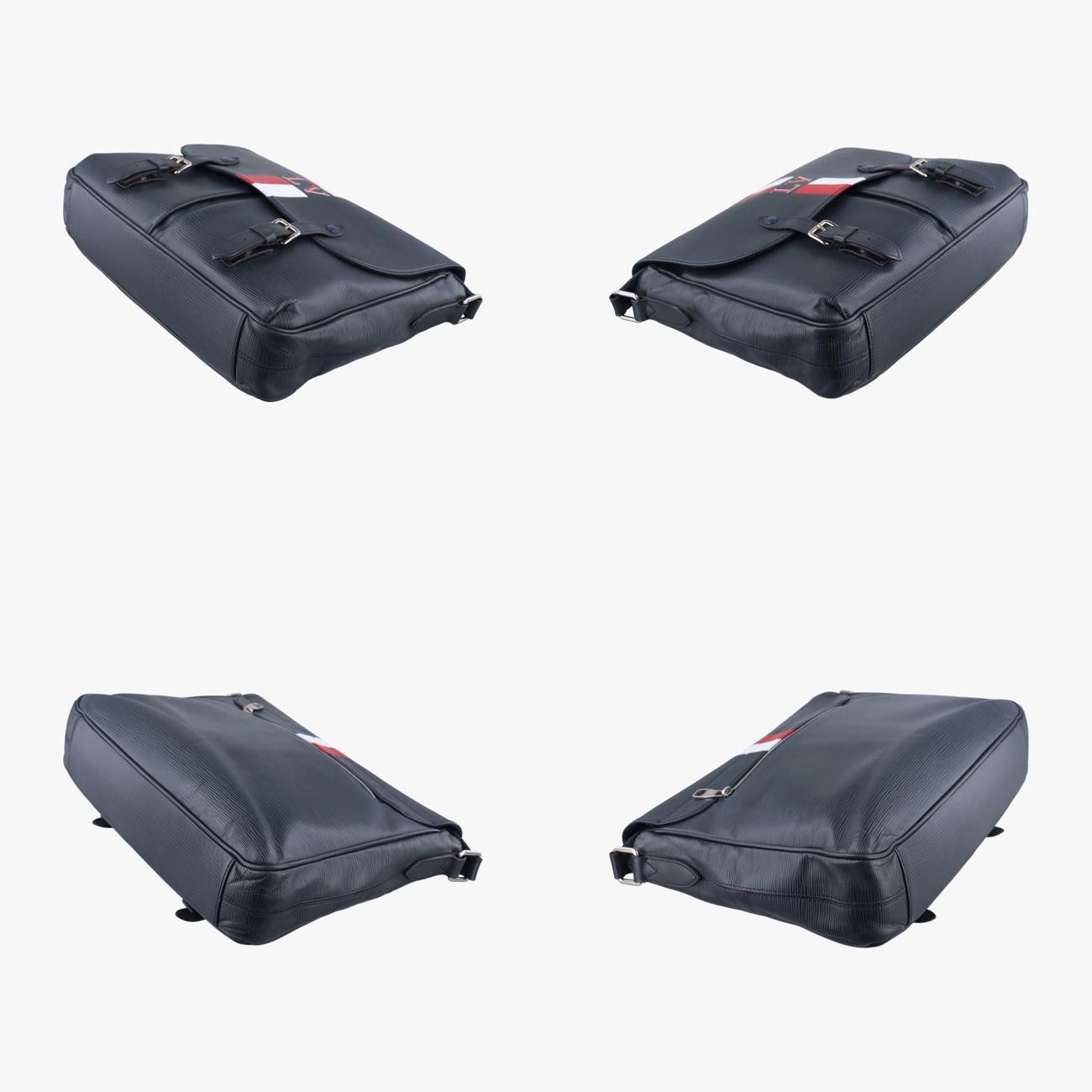 ルイヴィトンLouis Vuittonクリストファー メッセンジャー ノワール×レッド×ホワイト エピ TR 4155 トートバッグ バッグ メンズ