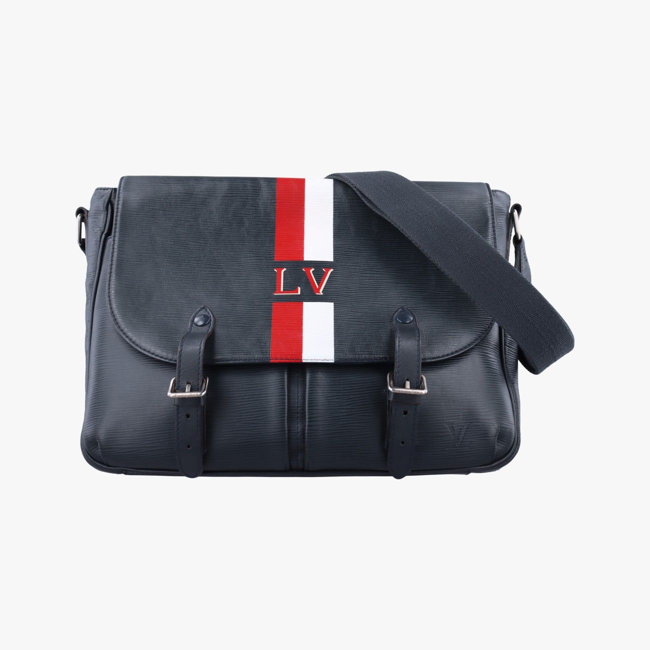 ルイヴィトンLouis Vuittonクリストファー メッセンジャー ノワール×レッド×ホワイト エピ TR4155
