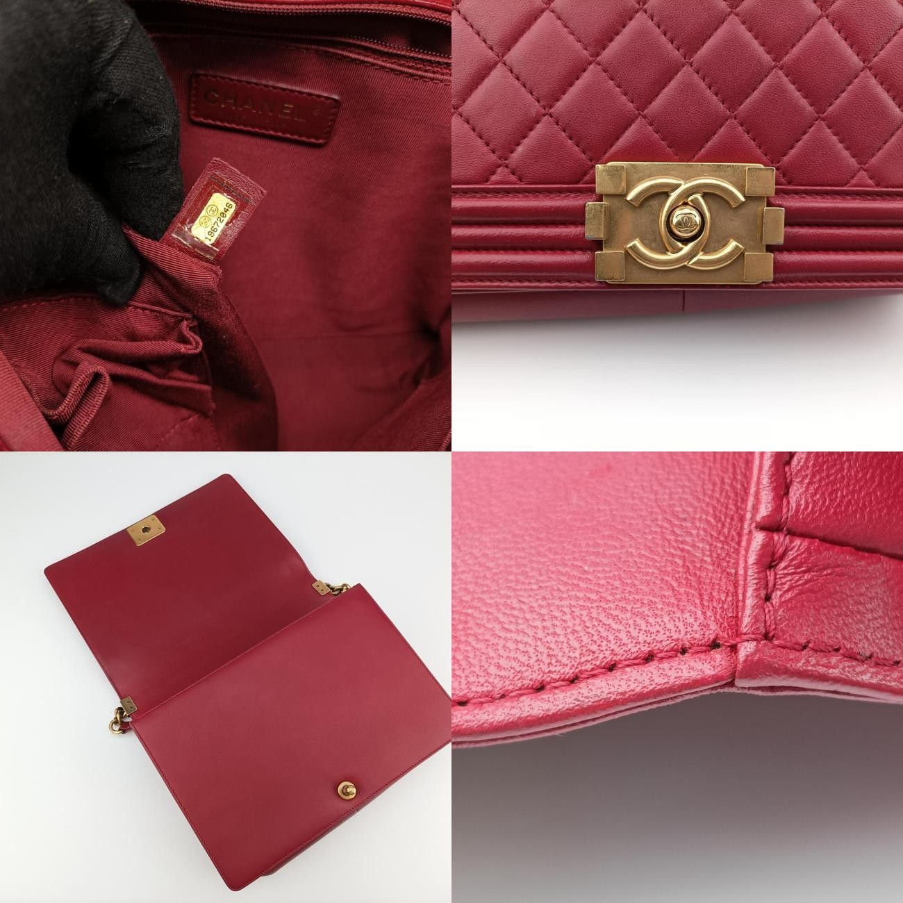 シャネルChanelボーイシャネル レッド