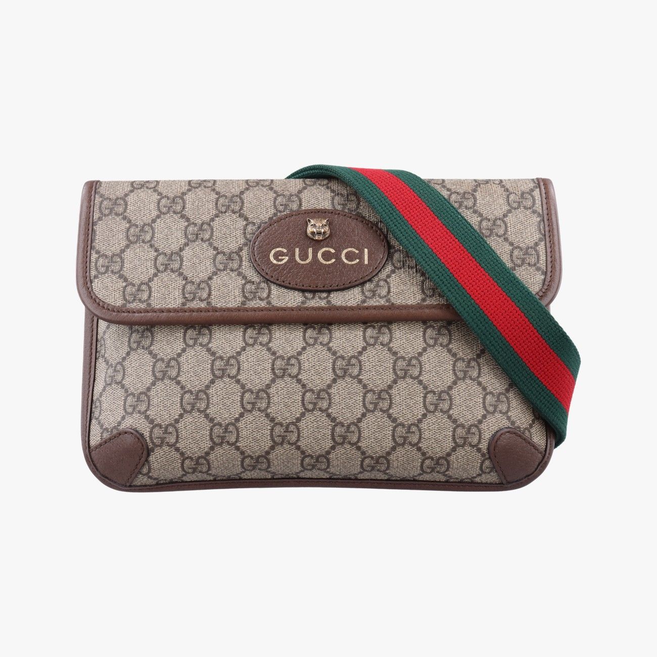 グッチGucciネオ ヴィンテージ GGスプリーム ベージュ×レッド×グリーン PVCコーティングキャンバス 493930 製番不明