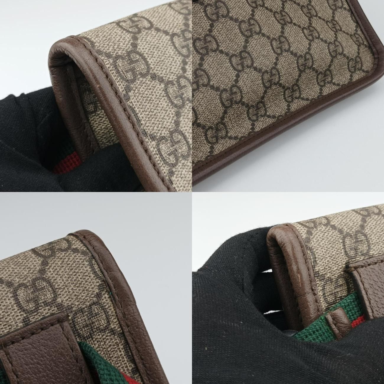 GGスプリーム ベージュ×レッド×グリーン