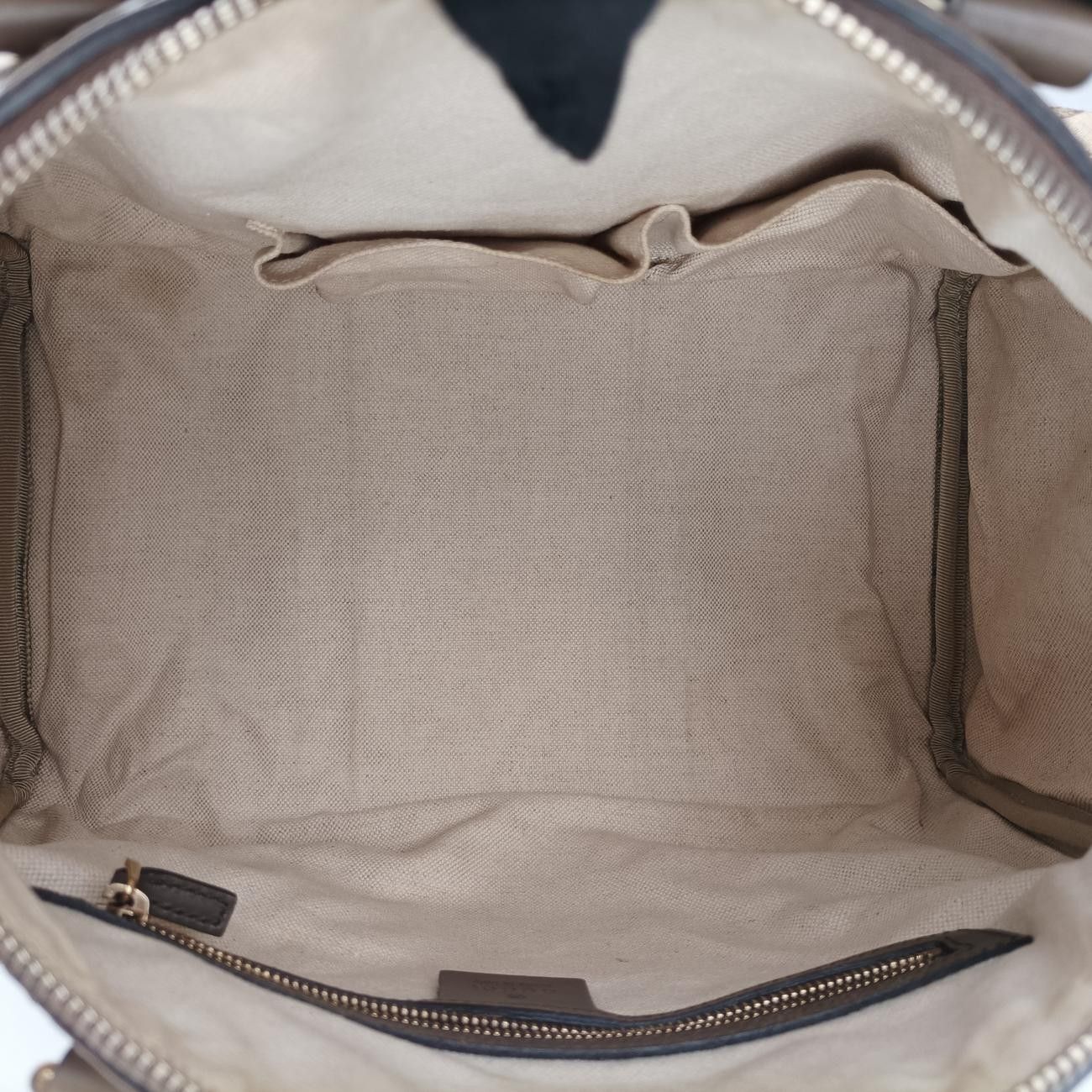 グッチGucciシェリーラインベージュ×レッド×ブラウンキャンバス×レザー