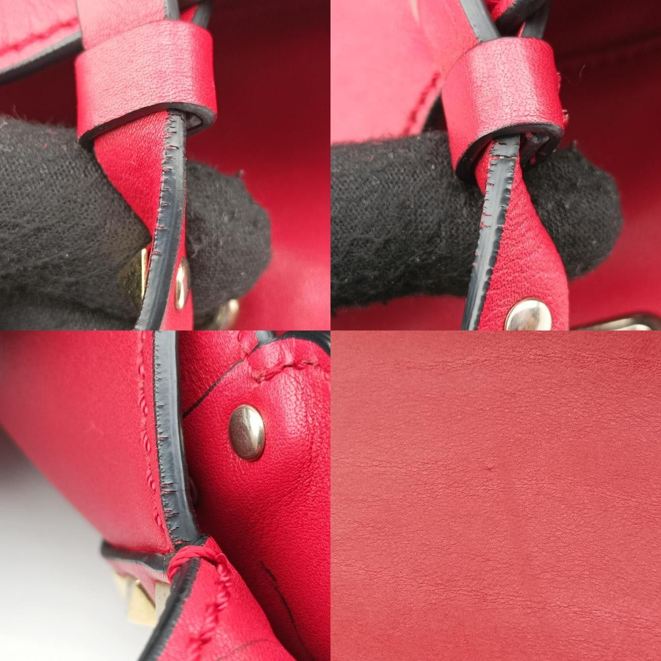 ヴァレンティノValentinoロックスタッズ レッド レザー 製番不明 DECORATOM_COM_BR