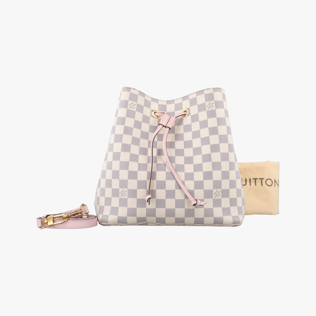 ルイヴィトンLouis Vuittonネオノエ アズール ×ピンク ダミエキャンバス N 40152 SP 1149
