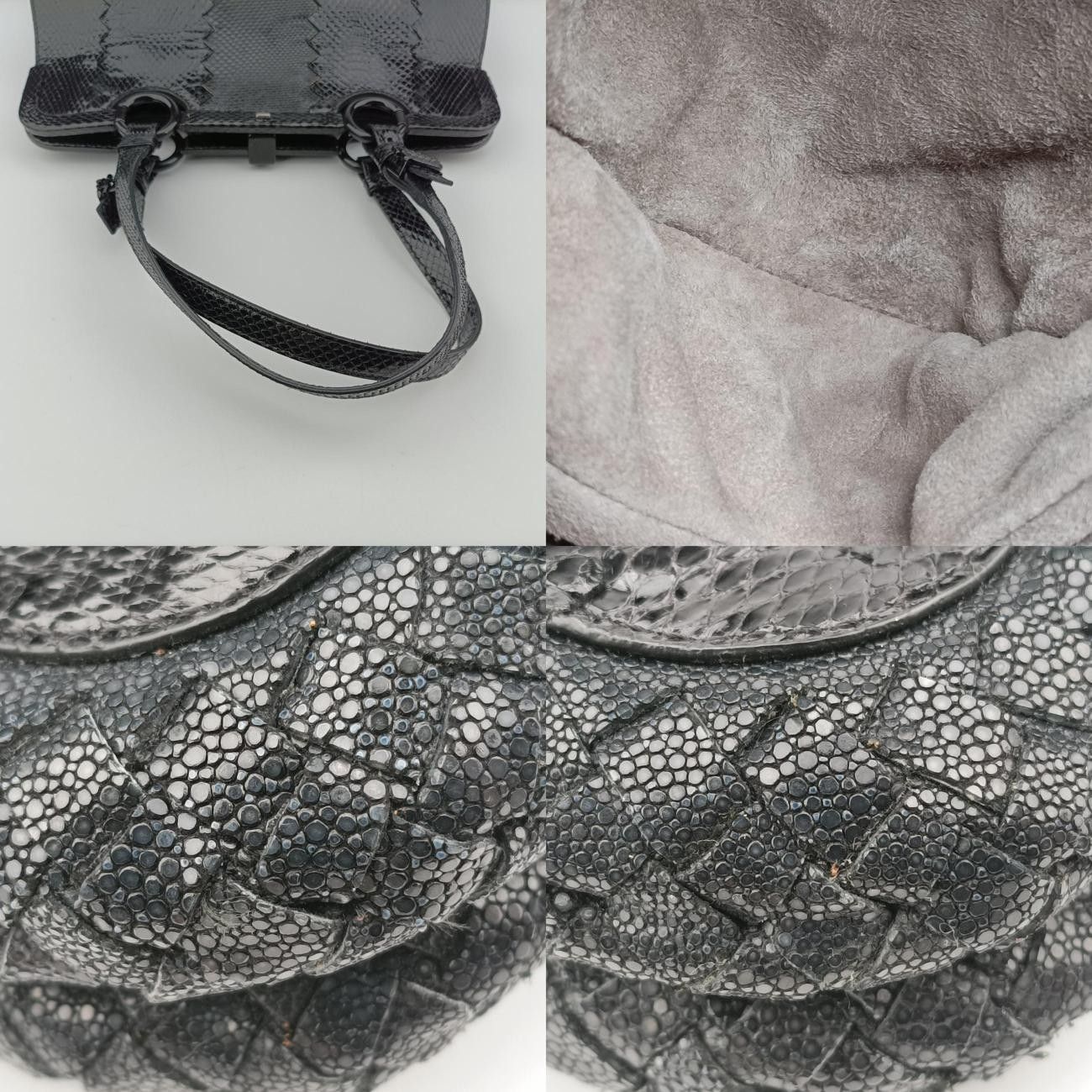 レザーｘヘビ革