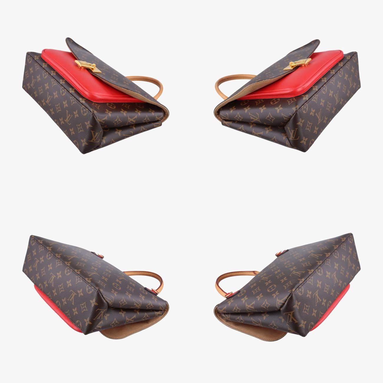 ルイヴィトンLouis Vuittonマリニャン モノグラム ブラウン系×コクリコ モノグラムキャンバス×カーフレザー M44286 FL5127 DECORATOM_COM_BR