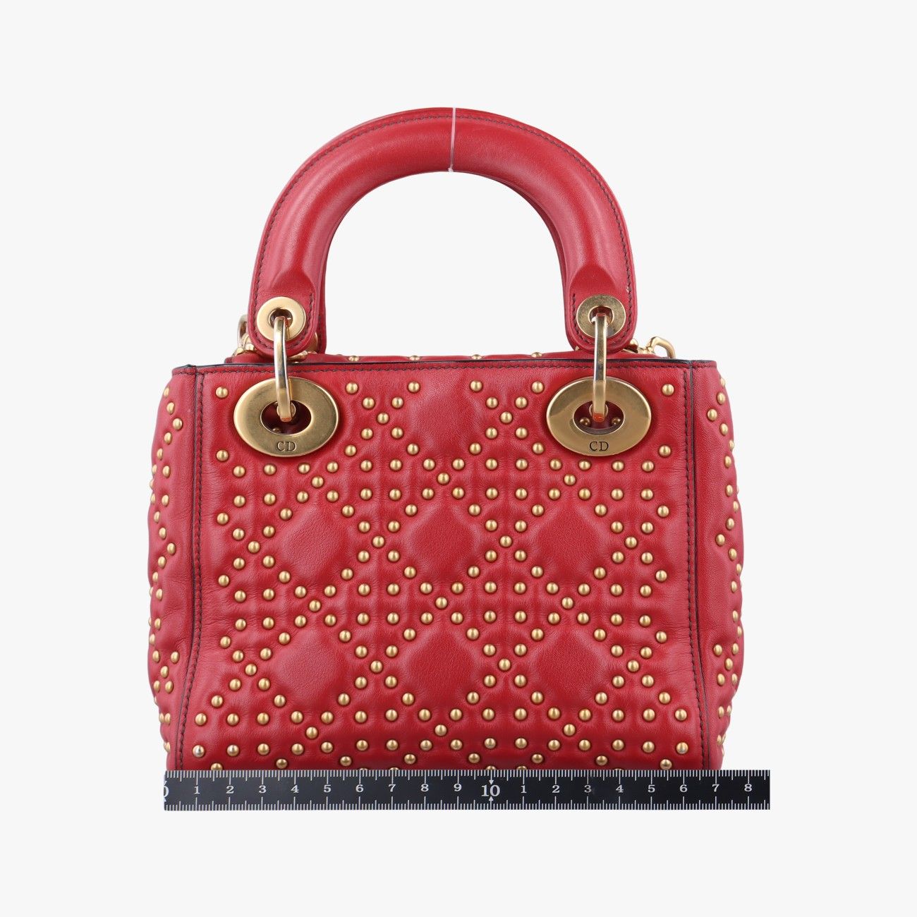 クリスチャンディオールChristian Diorレディディオール レッド レザー 04-MA-0177