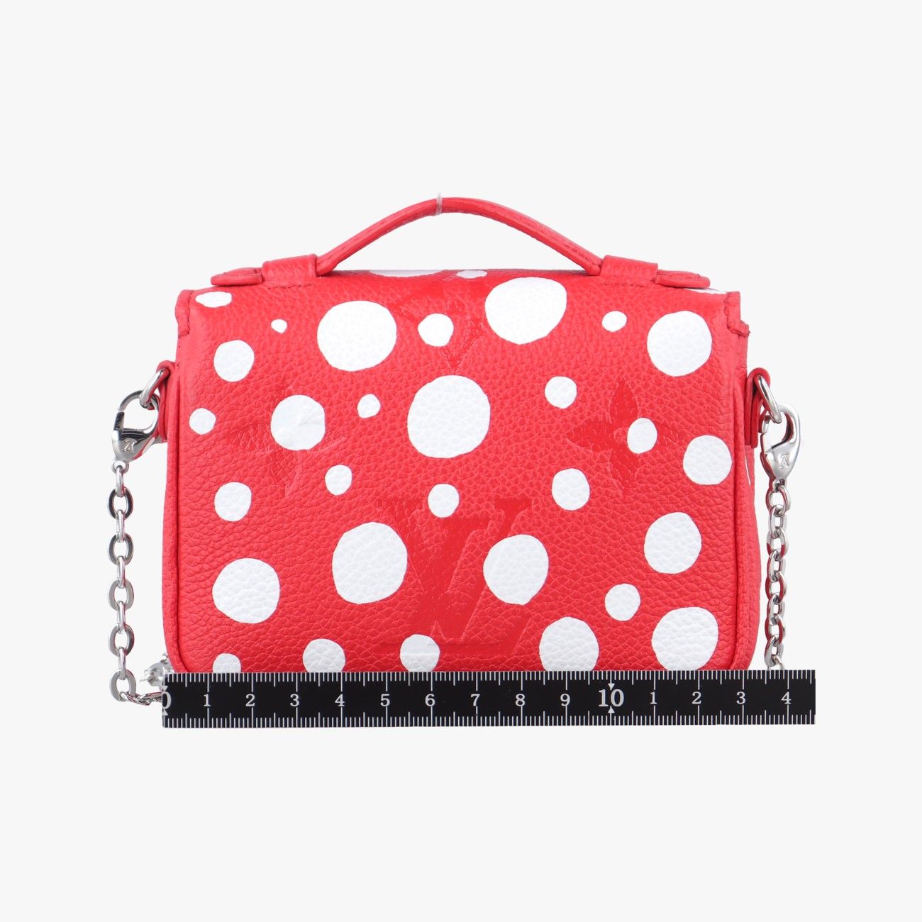 ルイヴィトンLouis VuittonYayoi Kusamaコラボ メティス レッド×ホワイト レザー M81983 ICチップ