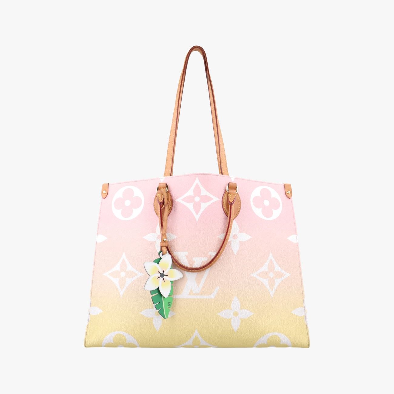 ルイヴィトンLouis Vuittonザ プール オンザゴーGM バイピンク×マルチ モノグラム ジャイアントM57889FL0251 ICチップ