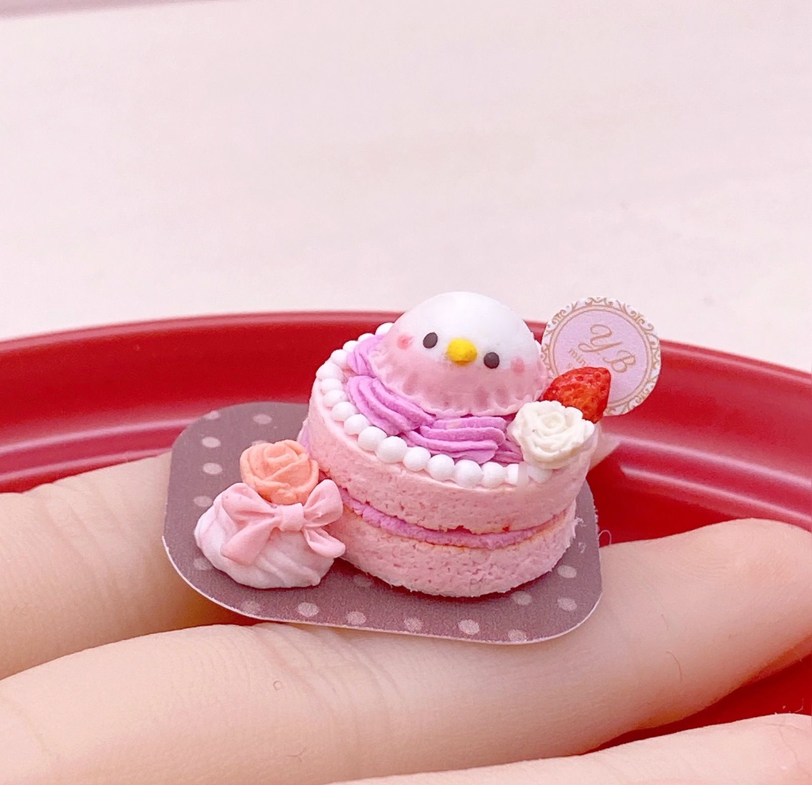 ミニチュア ６種の鳥さんケーキセット ハンドメイド NEXPOTALLINN_EU