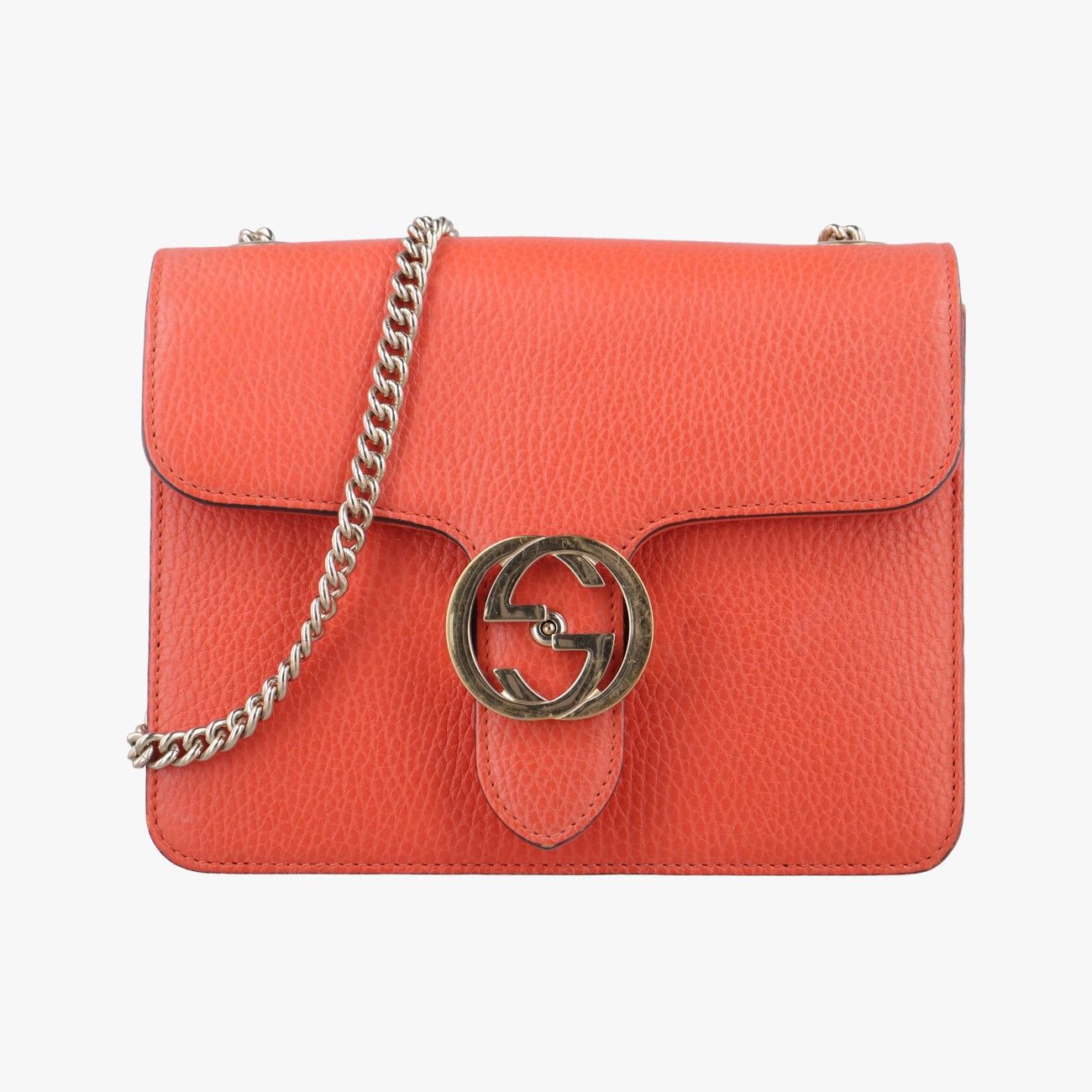 グッチGucciインターロッキングG オレンジ レザー 510304 E026854224