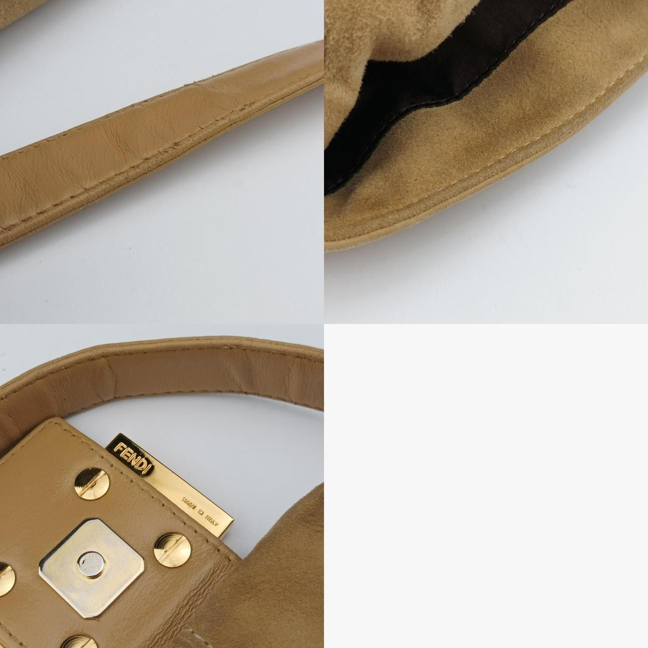 フェンディFendiマンマバケットベージュスエード264242375