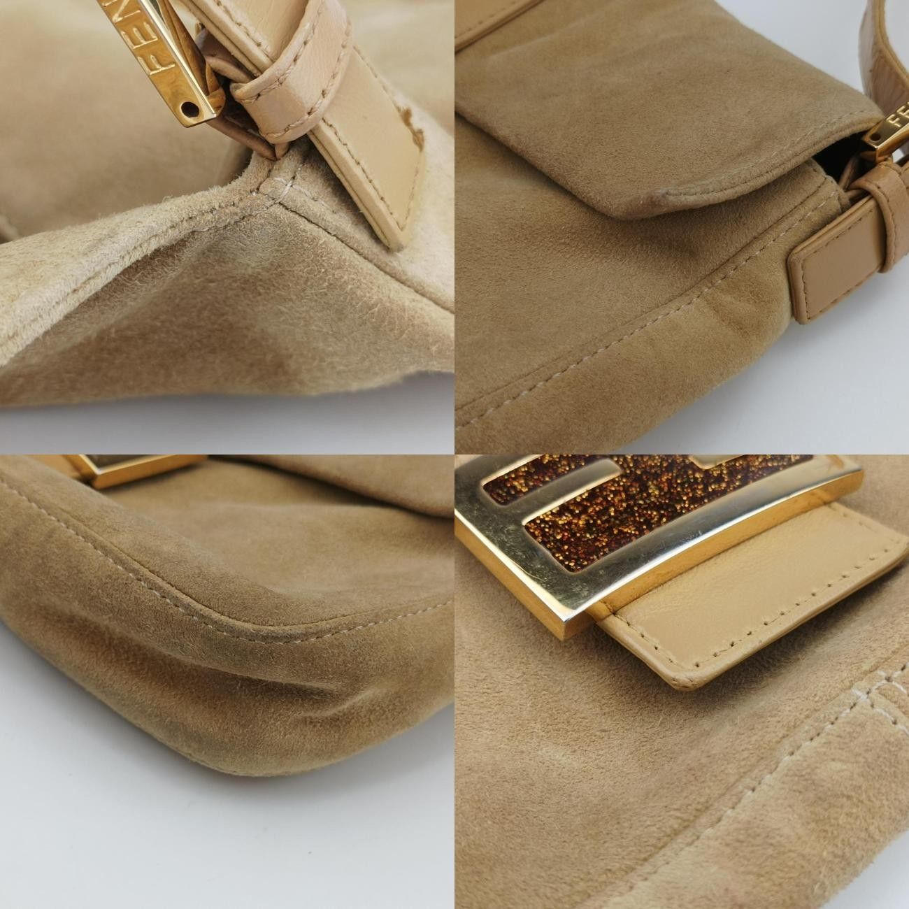 フェンディFendiマンマバケットベージュスエード264242375