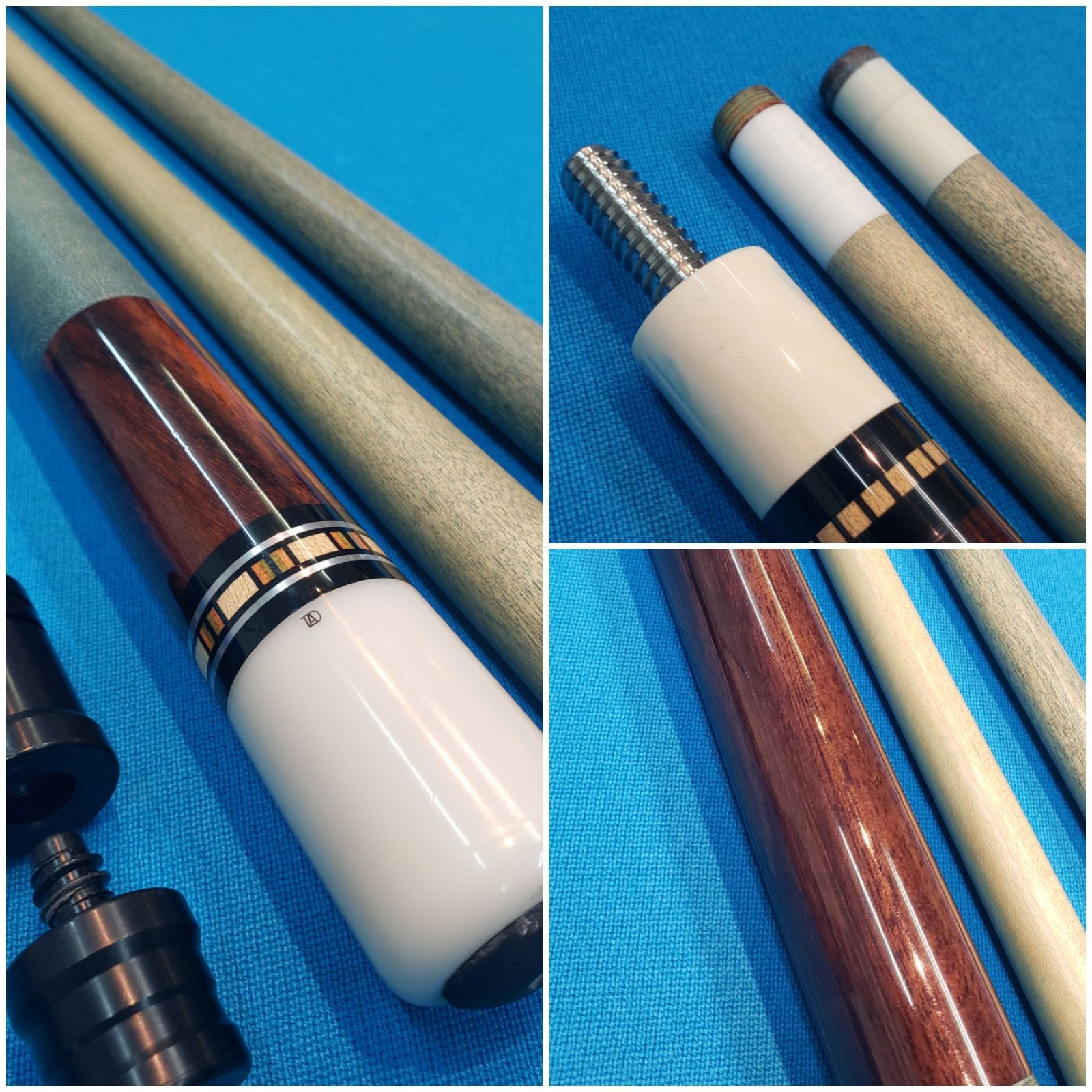 Tad Custom Billiard Cue シャフト2本 シリアル2399 ビリヤード カスタムキュー キュー
