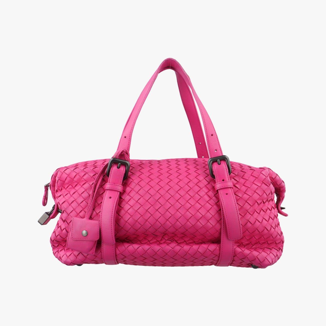 ボッテガヴェネタBottega Venetaモンテーニュ イントレチャート ローズ レッド ラムスキン B00361078V