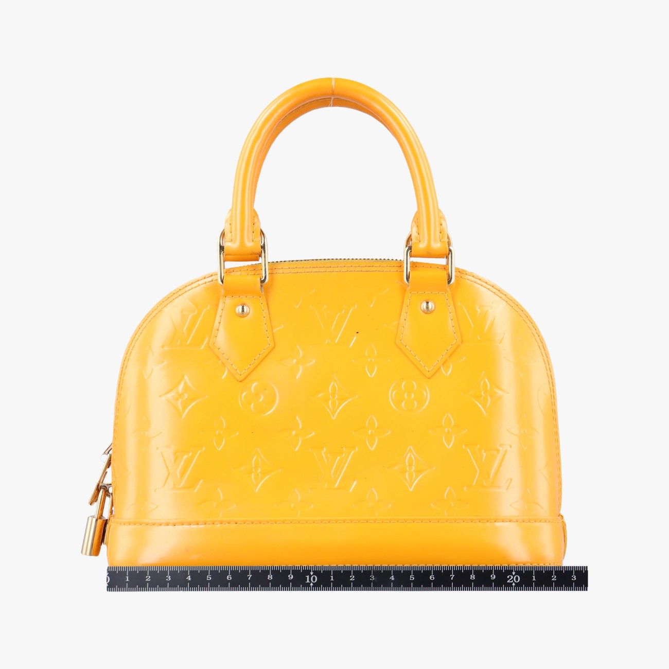 ルイヴィトンLouis VuittonアルマBB オリーヴ ヴェルニ M91584 MI1112