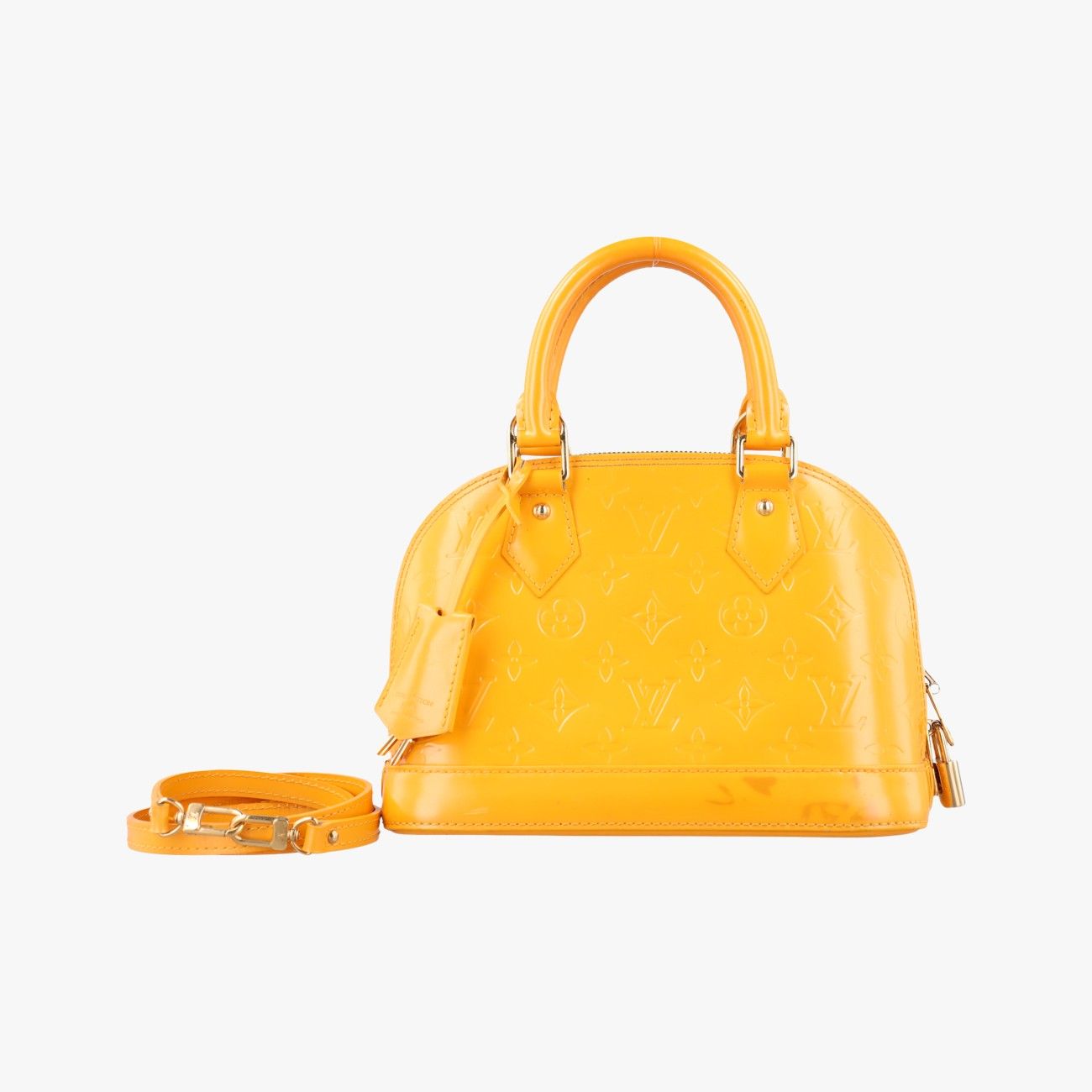 ルイヴィトンLouis VuittonアルマBB オリーヴ ヴェルニ M91584 MI1112