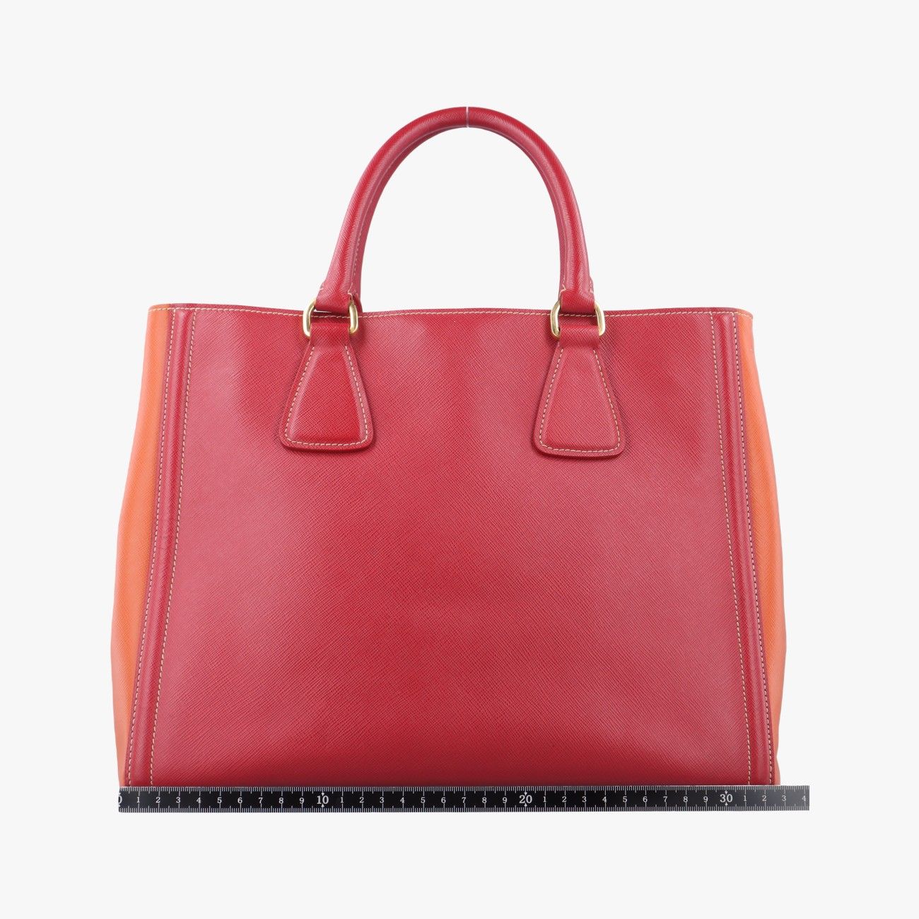 プラダPradaガレリア レッド×オレンジ サフィアーノレザー BN2274 7 R 165