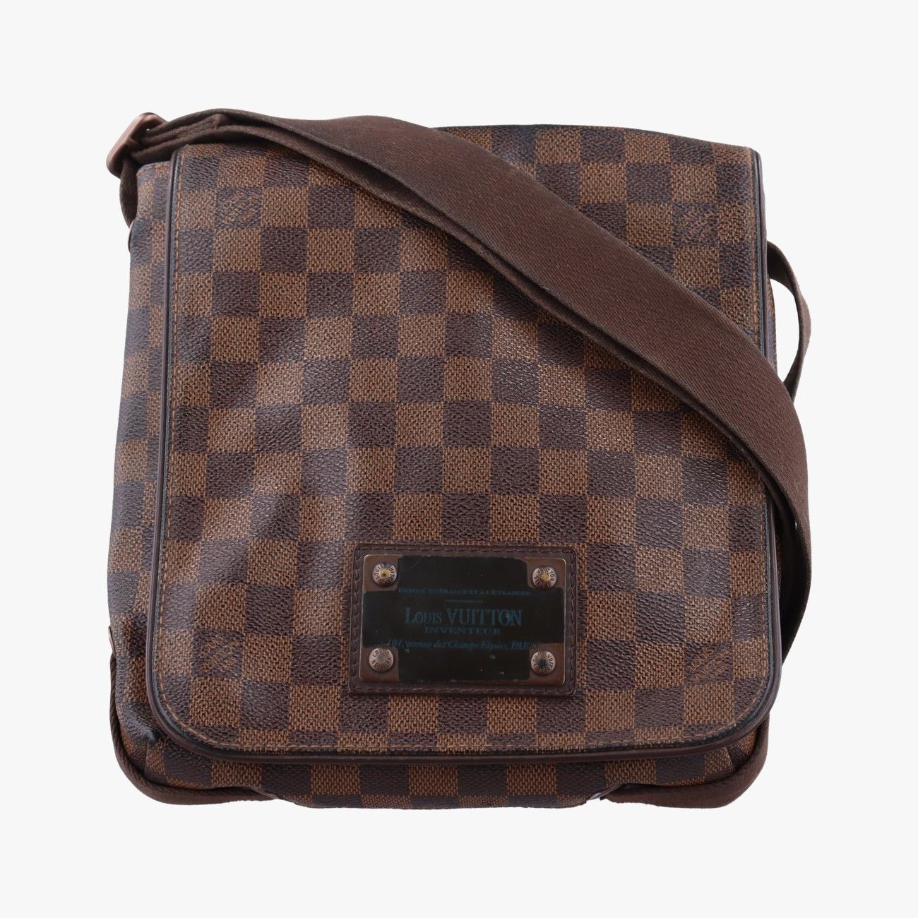 ルイヴィトンLouis VuittonブルックリンPM エベーヌ ダミエキャンバス N51210 CA1191