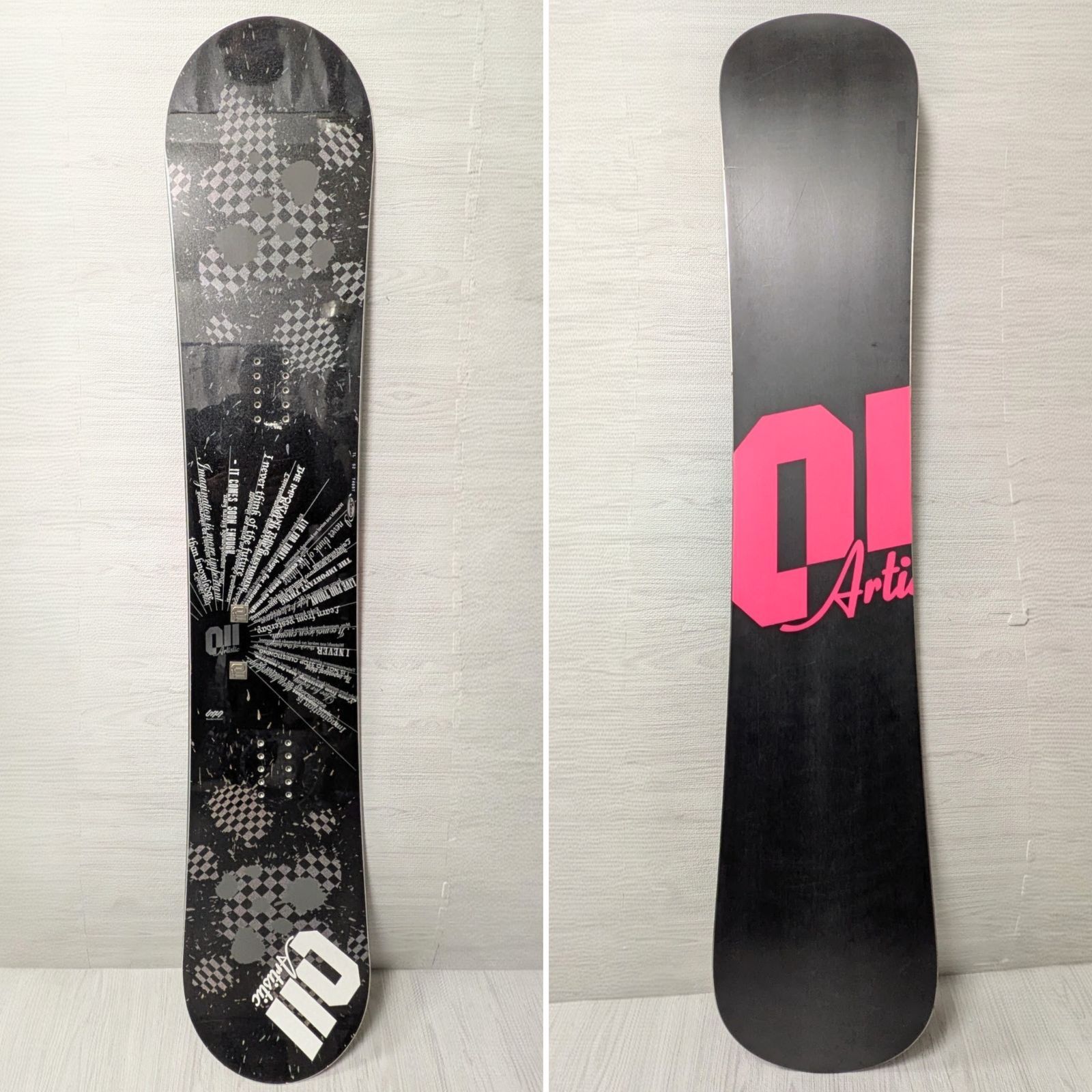 011 スノーボード Artistic アコースティック ゼロワンワン 市松模様 152cm ボード zerooneone dotble ダブル